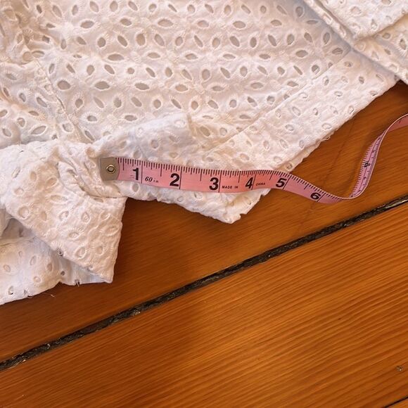 *COQUETTE-GIRL* Venus Sz 14 EUC White Eyelet Waist Tie Trouser Shorts - Picture 7 of 7